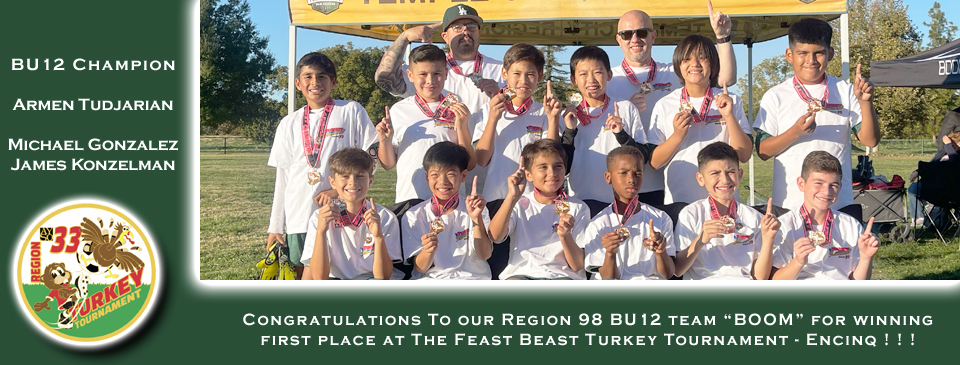 BU12 Feast Beast Turkey Tournament Champion