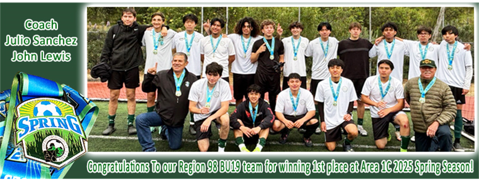 BU19 Area 1C Spring Season Champion