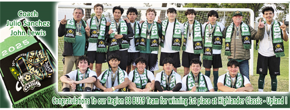 BU19 Highlander Classic Champion