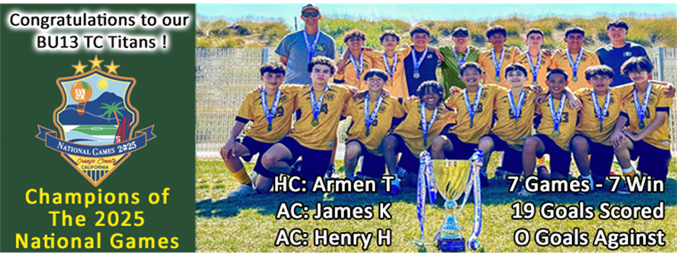 BU13 National Games Champions!