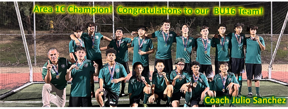 BU16 Area 1C Champion!