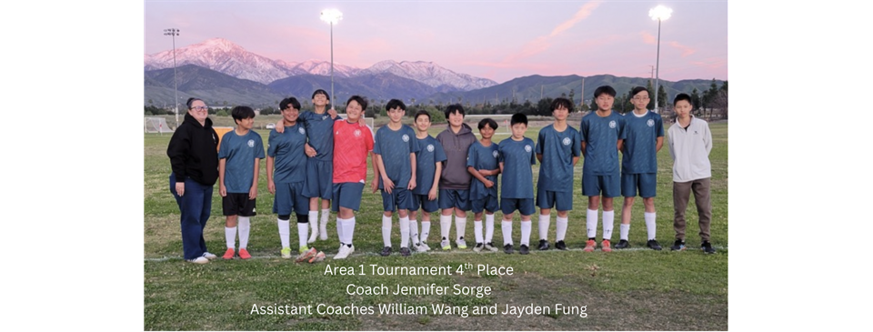 BU14 Area 1 Tournament 4th Place