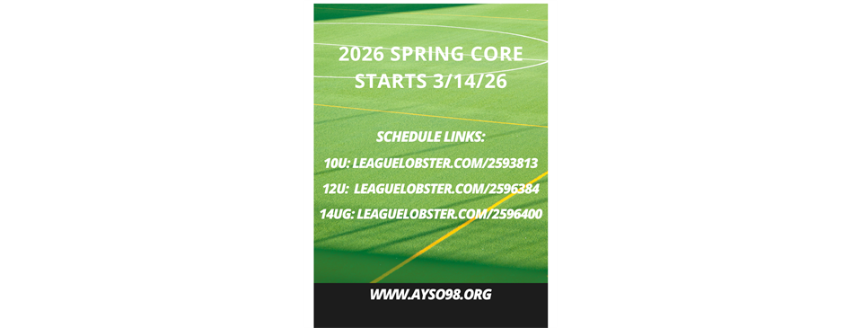 2026 Spring Core Starts 3/14/26
