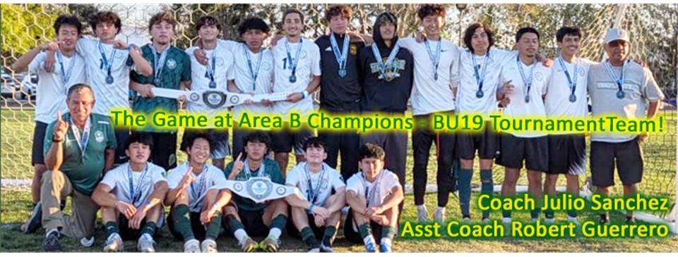 The Game AT Area B Champions -  19UB Tournament Team
